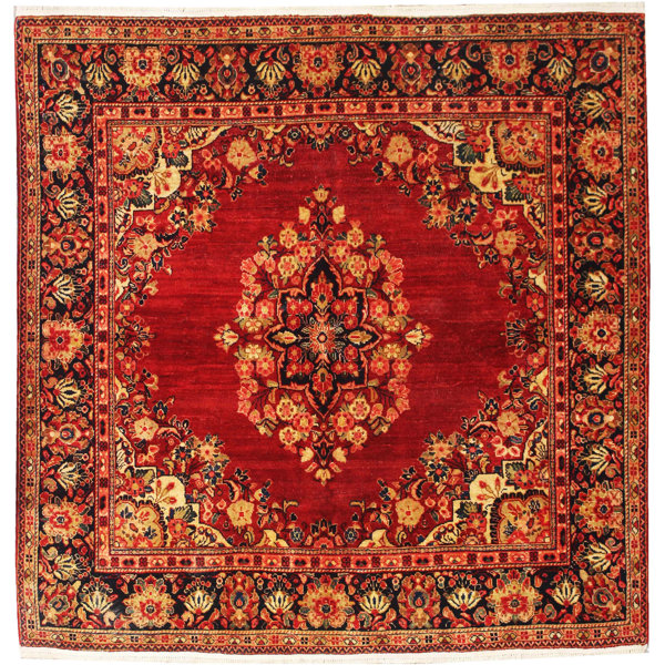 Latitude Vive Alicija HandKnotted 100 Wool Red/Yellow Rug Wayfair.co.uk
